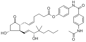 16,16-dimethyl Prostaglandin E2 p-(p-acetamidobenzamido) phenyl ester