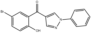 (5-溴-2-羟基苯基)-(1-苯基-1H-吡唑-4-基)酮
