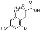 L-4-Hydroxyphenyl-2,6-d2-alanine-2-d1