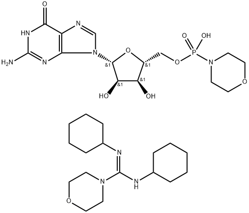 Guanosine 5′-monophosphomorpholidate 4-morpholine-N,N′-dicyclohexylcarboxamidine salt