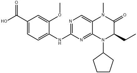 (R)-4 - ((8-环戊基-7-乙基-5-甲基-6-氧代-5,6,7,8-四氢蝶啶-2-基)氨基