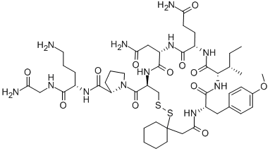 [β-Mercapto-β,β-cyclopentamethylenepropionyl1, O-Me-Tyr2, Orn8]-Oxytocin