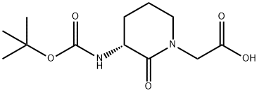 (R)-2-(3-(tert-Butoxycarbonylamino)-2-oxopiperidin-1-yl)aceticacid
