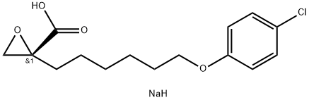 (2R)-2-[6-(4-氯苯氧基)己基]环氧乙烷甲酸钠