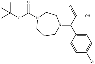 (4-溴苯基)(4-叔丁氧基羰基-1,4-二叠氮烷-1-基)乙酸