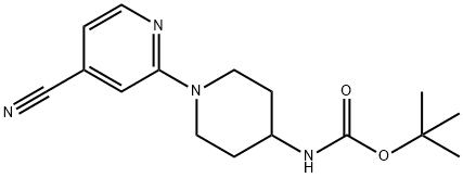 1-(4-氰基吡啶-2-基)哌啶-4-基]氨基甲酸叔丁酯