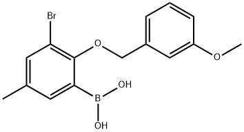 3-溴-5-甲基-2-(3′-甲氧基苄氧基)苯硼酸