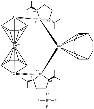 1,1′-双((2R,5R)-2,5-二异丙基膦烷基)二茂铁(环辛二烯)四氟硼酸铑(I)