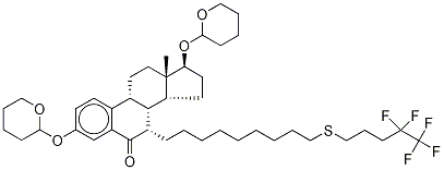 S-Deoxo-3,17β-bis-(O-tetrahydro-2H-pyran-2-yl)-6-oxo-fulvestrant