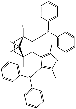 (1R,aR)-3-二苯基膦-2-(4-二苯基膦-2,5-二甲基-3-噻吩基)-1,7,7-三甲基-二环[2.2.1]庚-2-烯