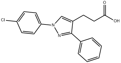1-(4-氯苯基)-3-苯基吡唑-4-丙酸