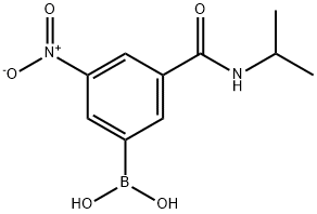 3-(N-异丙基甲酰氨)-5-硝基苯基硼酸