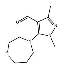 1,3-Dimethyl-5-(1,4-oxazepan-4-yl)-1H-pyrazole-4-carbaldehyde