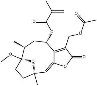 8α-(2-Methylacryloyloxy)-1-O-methylhirsutinolide 13-O-acetate
