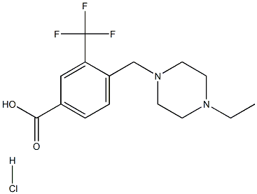 4-((4-乙基哌嗪-1-基)甲基)-3-(三氟甲基)苯甲酸盐酸盐