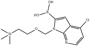 (4-chloro-1-{[2-(trimethylsilyl)ethoxy]methyl}-1H-pyrrolo[2,3-b]pyridin-2-yl)boronic acid