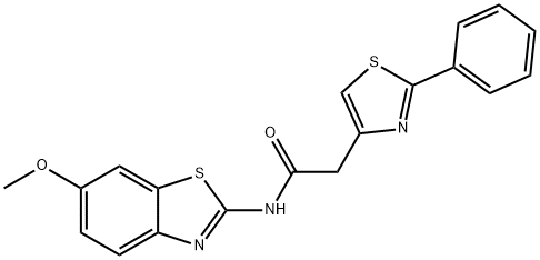 N-(6-methoxybenzo[d]thiazol-2-yl)-2-(2-phenylthiazol-4-yl)acetamide