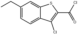 3-氯-6-乙基苯并[b]噻吩-2-甲酰氯
