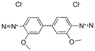 3,3'-二甲氧基-[1,1'-联苯]-4,4'-双(重氮)二嗪(ii)四氯化物硫酸盐