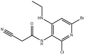 N-(6-bromo-2-chloro-4-(ethylamino)pyridin-3-yl)-2-cyanoacetamide