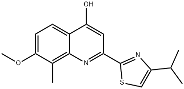 2-(4-异丙基噻唑-2-基)-7-甲氧基-8-甲基喹啉-4-醇