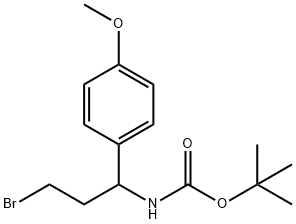 1-(Boc-氨基)-1-(4-甲氧基苯基)-3-溴丙烷