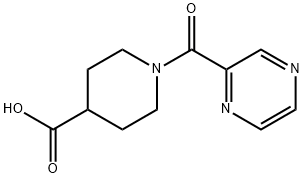 1-(2-吡嗪基羰基)-4-哌啶甲酸