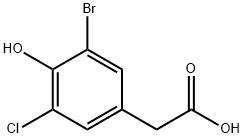 2-(3-Bromo-5-chloro-4-hydroxyphenyl)acetic acid