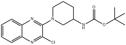 N-[1-(3-氯-2-喹喔啉基)-3-哌啶基]氨基甲酸叔丁酯