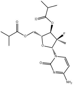 (2'R)- 2'-去氧-2'-氟-2'-甲基胞苷 3',5'-双(2-甲基丙酸)酯