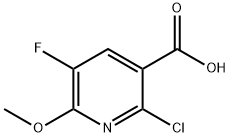 2-Chloro-5-fluoro-6-methoxynicotinic acid