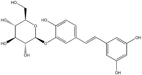 白皮杉醇葡萄糖苷;白皮杉醇-3'-O-葡萄糖苷;曲札茋苷