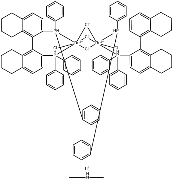 二甲基铵二氯三(Μ-氯二基)双[(S)-(-)-2,2'-双(二苯基膦基)-5,5',6,6',7,7',8,8'-八氢-1,1'-联萘]二钌(II)