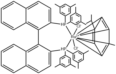 氯[(R)-(+)-2,2'-双(二-(3,5-二甲苯基)膦基)-1,1'-联萘](P-伞花素)氯化钌(II)