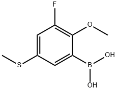 (3-氟-2-甲氧基-5-(甲硫基)苯基)硼酸