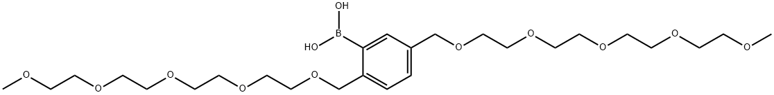 2,5-Di(2,5,8,11,14-pentaoxapentadecyl)phenylboronic acid