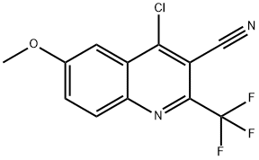 4-Chloro-6-methoxy-2-(trifluoromethyl)-3-quinolinecarbonitrile