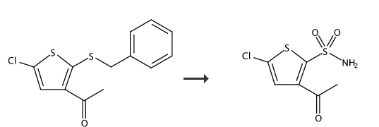 3-乙酰基-5-氯噻吩-2-磺酰胺的合成路线
