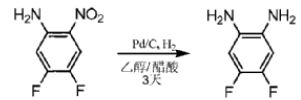 4,5-二氟苯-1,2-二胺的合成路线
