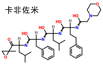 卡非佐米 结构式