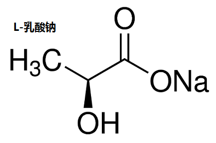 L-乳酸钠结构式